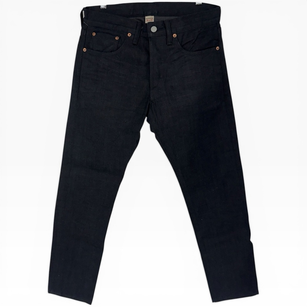 RRL Ralph Lauren Slim Fit Selvedge Denim Jeans Black Japan Woven 30x32 Starched